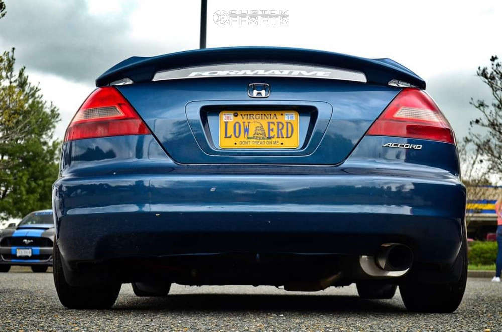 2003 Honda Accord with 18x9.5 30 Aodhan DS02 and 215/45R18 Sumitomo Htr ...