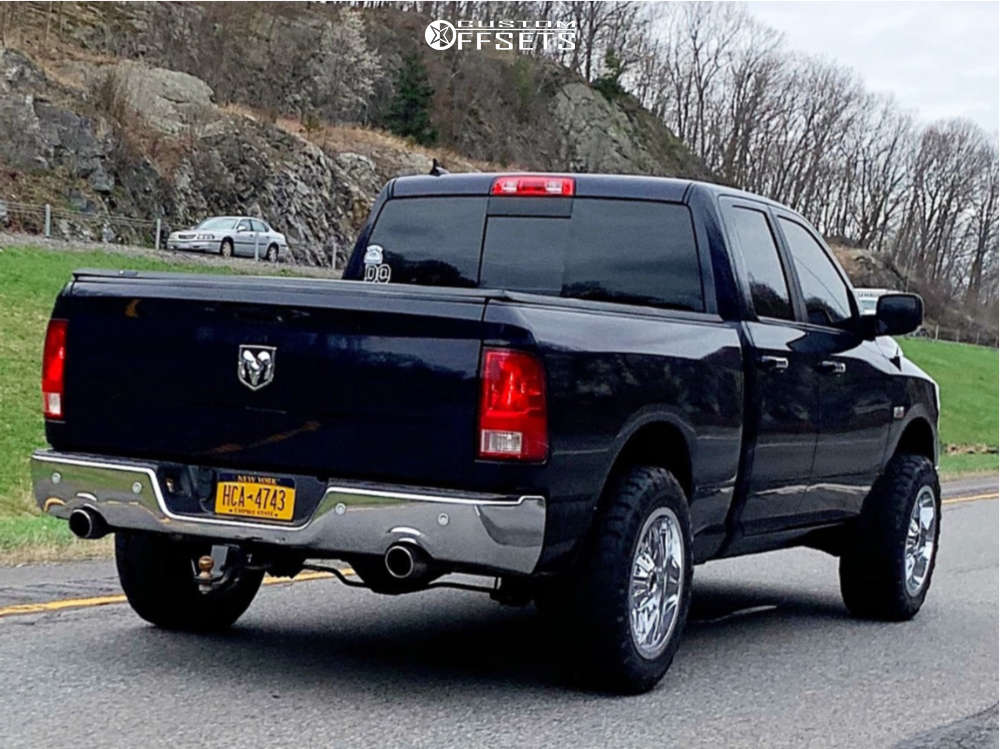 Crome Ridge Kit 2015 Ram 1500 with 20x10 -25 RBP 74r and 33/11.5R20 Nitto Ridge ...