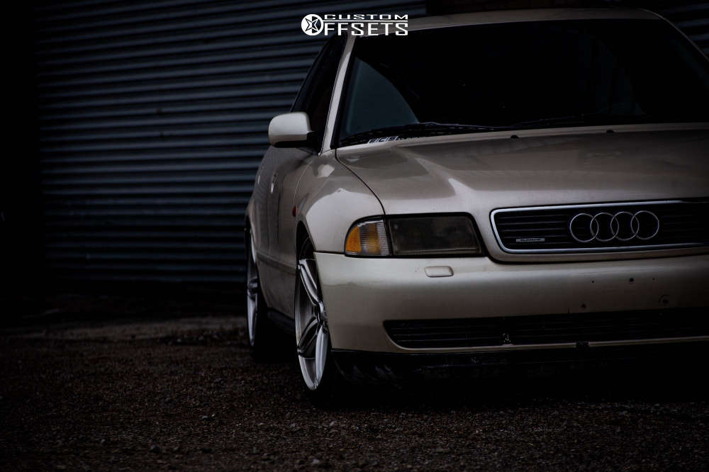 1996 Audi A4 Quattro with 18x8 45 Alzor 620 and 225/40R18 Bridgestone