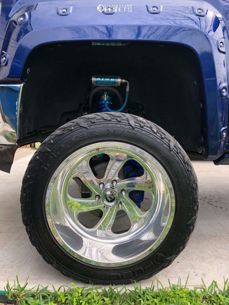 2014 GMC Sierra 1500 with 22x12 51 Fuel Ff12 and 35/12.5R22