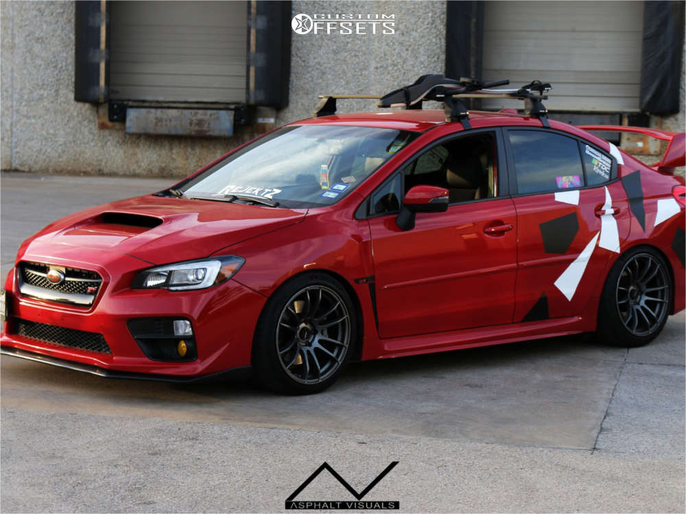 2015 Subaru WRX STI with 18x9.5 38 AVID1 AV20 and 245/40R18