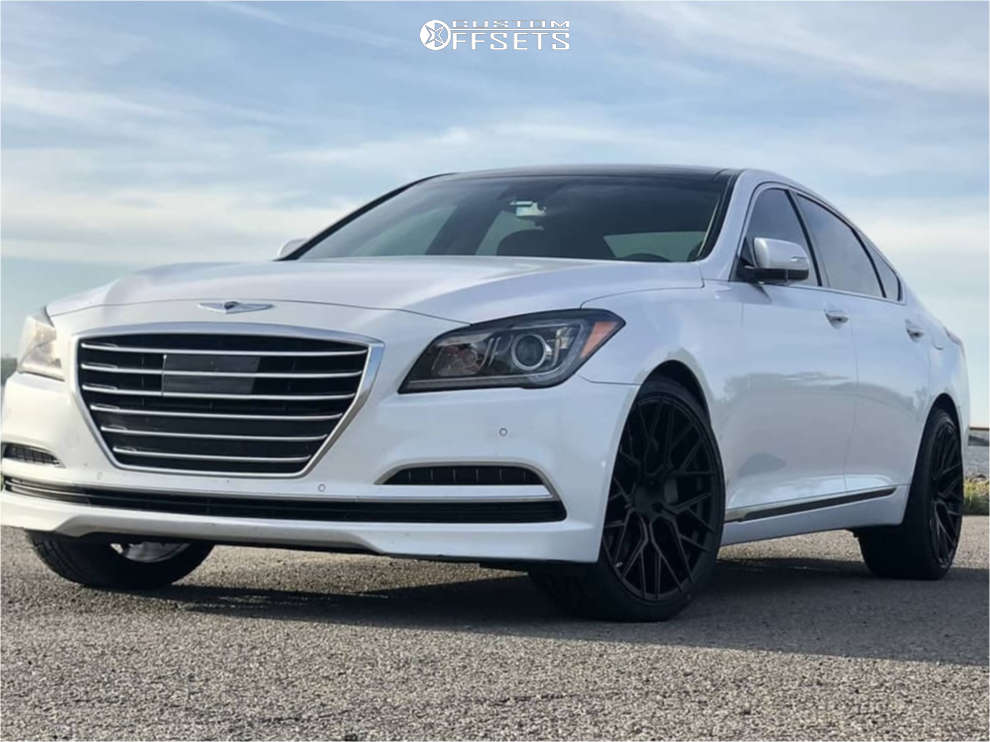 2015 Hyundai Genesis with 20x9 30 Aodhan Ls009 and 255/35R20