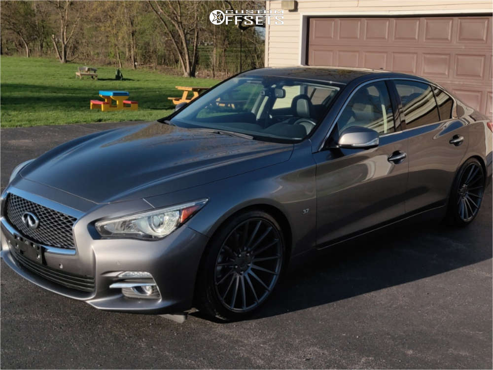 2015 Infiniti Q50 Wheel Offset Flush Lowering Springs 683878 Custom