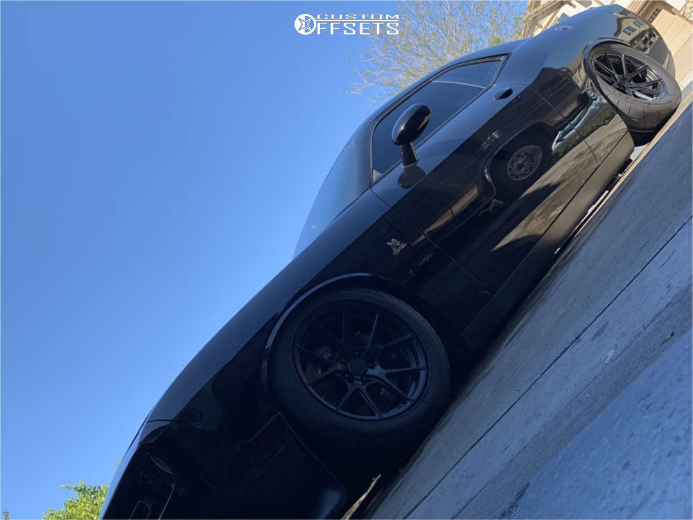 2015 Dodge Challenger with 18x10 20 Bravado Tribute and 265/50R18 Nitto ...