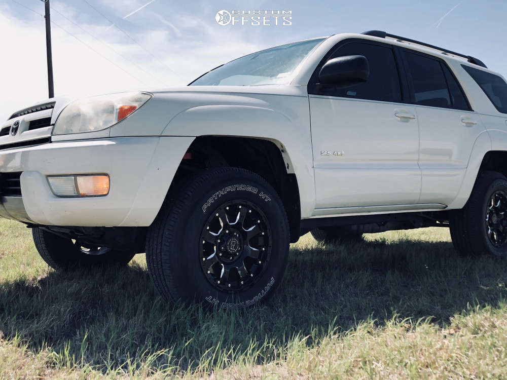 2004 Toyota 4Runner with 17x9 Black Rhino Sierra and 265/70R17