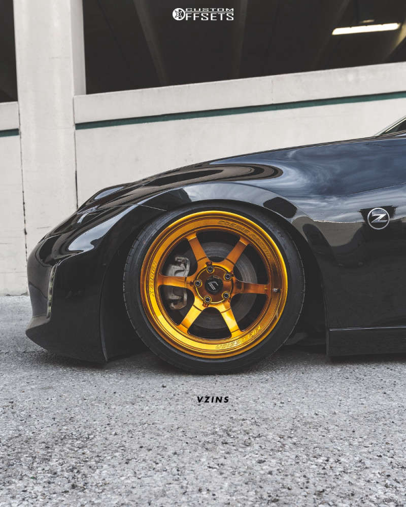 2016 Nissan 370Z with 18x11 8 Cosmis Racing XT006R and 275/35R18