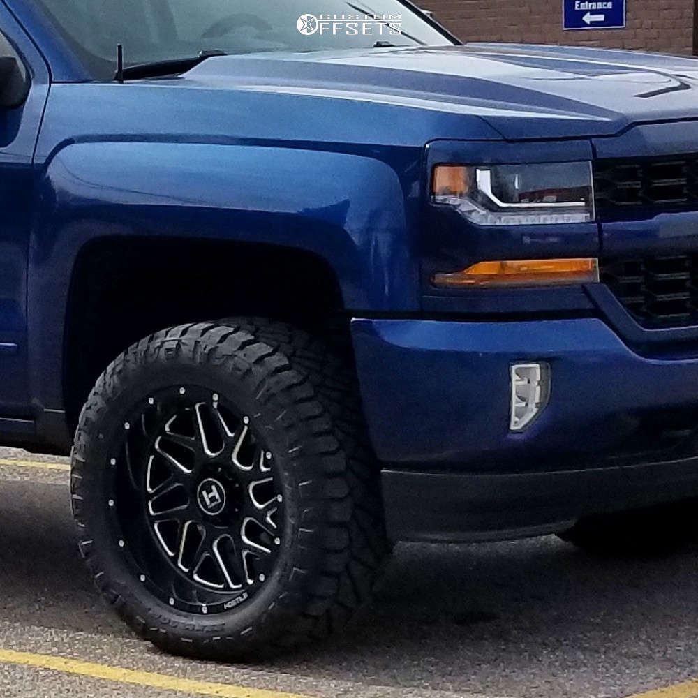 2016 Chevrolet Silverado 1500 with 20x10 19 Hostile Sprocket and 33/12