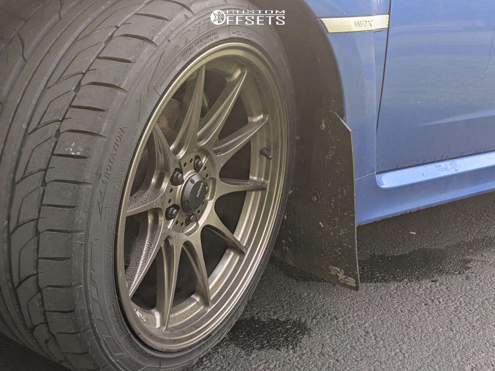 2013 Subaru WRX with 18x9.5 35 Konig Dekagram and 265/35R18 Nitto