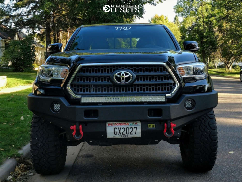 2017 Toyota with 18x9 12 Granite Alloy Gv9 and 275/70R18