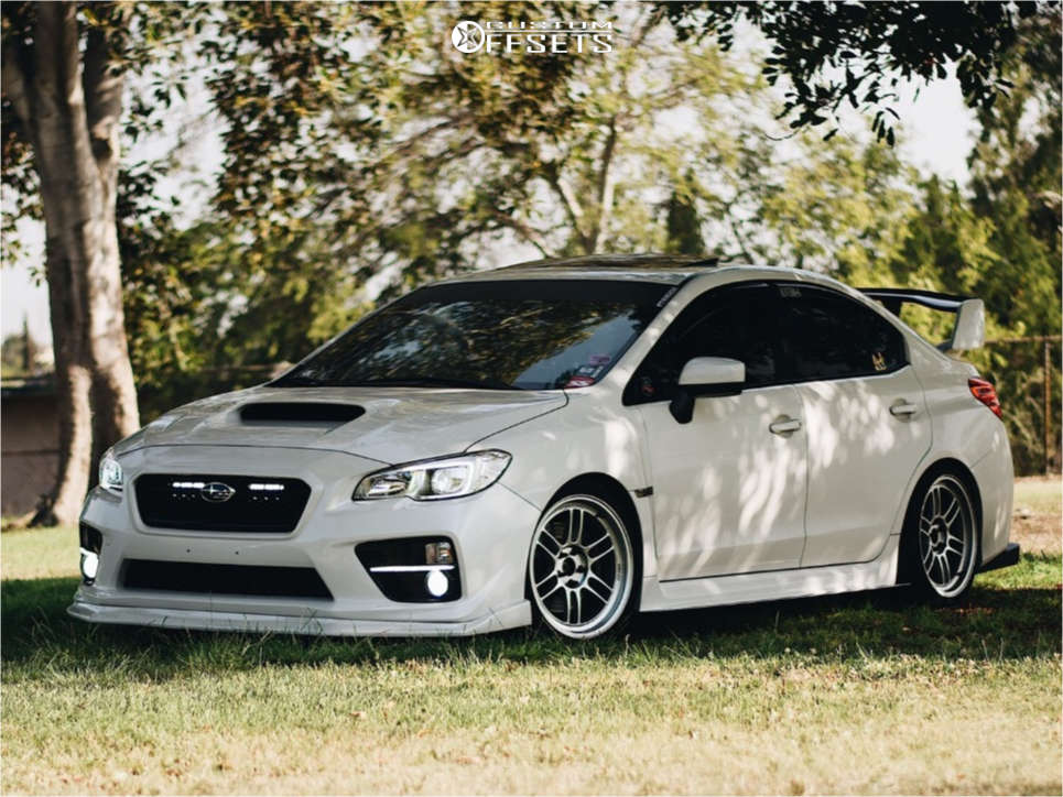 2017 Subaru WRX with 18x9 35 Enkei RPF1 and 245/40R18 BFGoodrich G