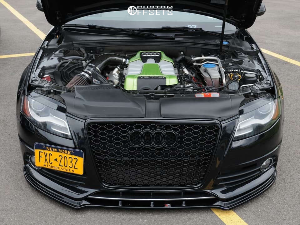 2010 Audi S4 Wheel Offset Tucked Air Suspension 700299 Custom Offsets