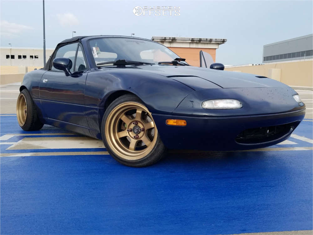 1996 Mazda MX-5 Miata with 15x9 0 Rota Grid and 195/45R15 Toyo