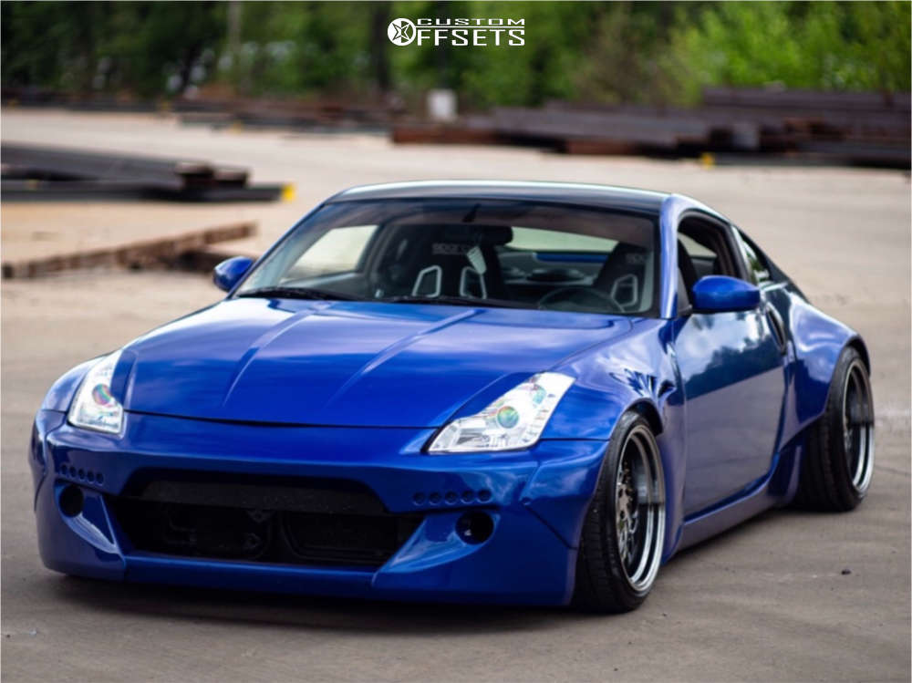 2003 Nissan 350Z with 18x10.5 15 Aodhan Ds03 and 235/40R18