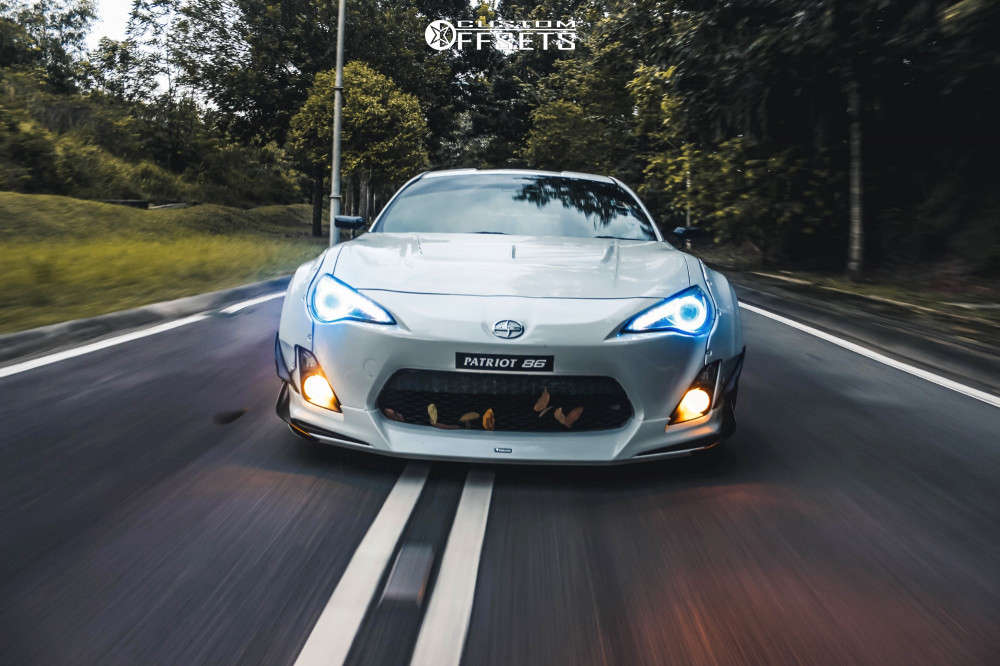 Tucking Rear 86 2013 Toyota 86 Tucked Coilovers | Custom Offsets