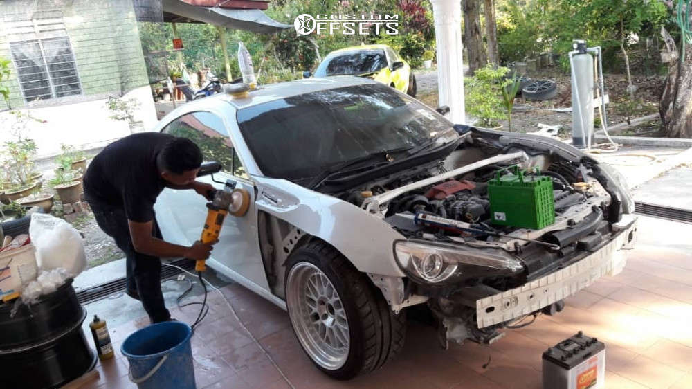 Tucking Rear 86 2013 Toyota 86 Tucked Coilovers | Custom Offsets