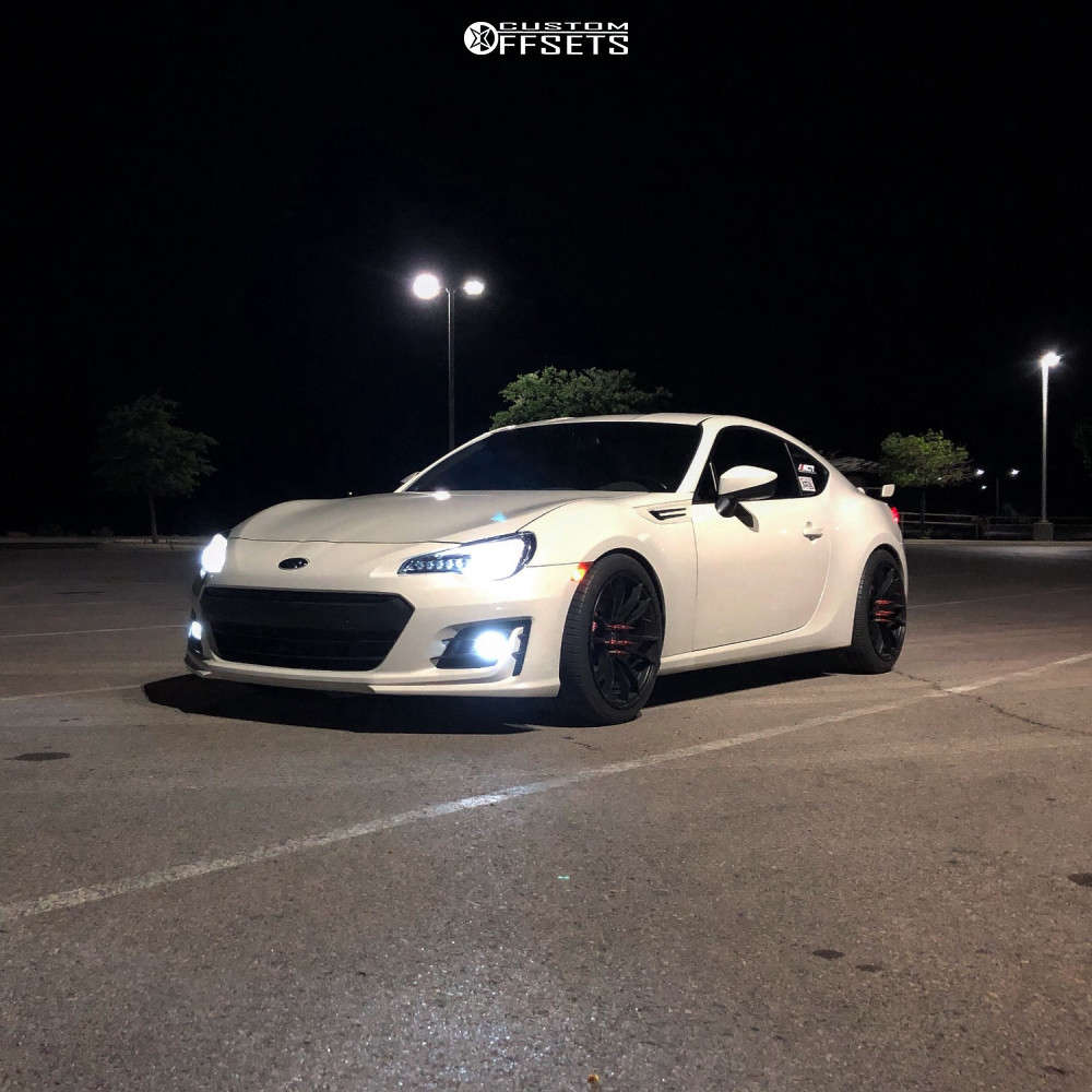 2017 Subaru BRZ with 18x9.5 40 Gram Lights 57xtreme and 255/35R18