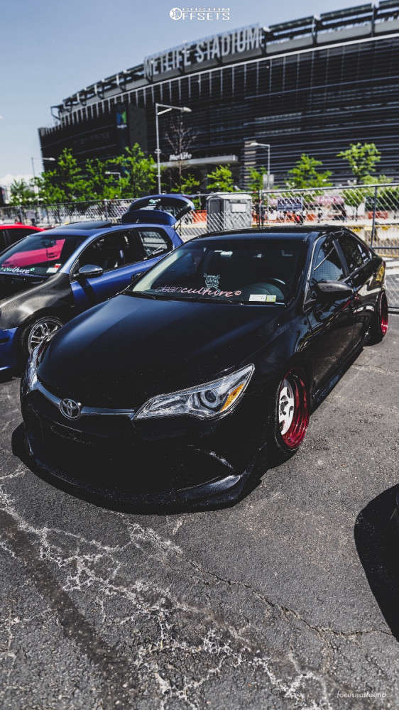 2017 Toyota Camry with 18x10.5 6 CCW Lm5t and 225/40R18 Hankook S1