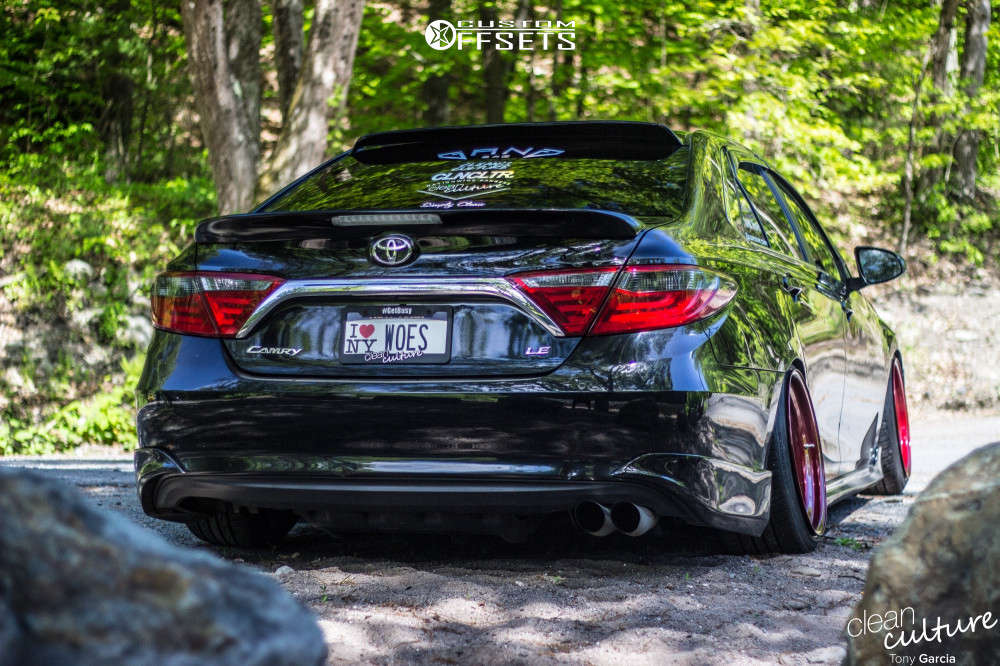 2017 Toyota Camry with 18x10.5 6 CCW Lm5t and 225/40R18 Hankook S1