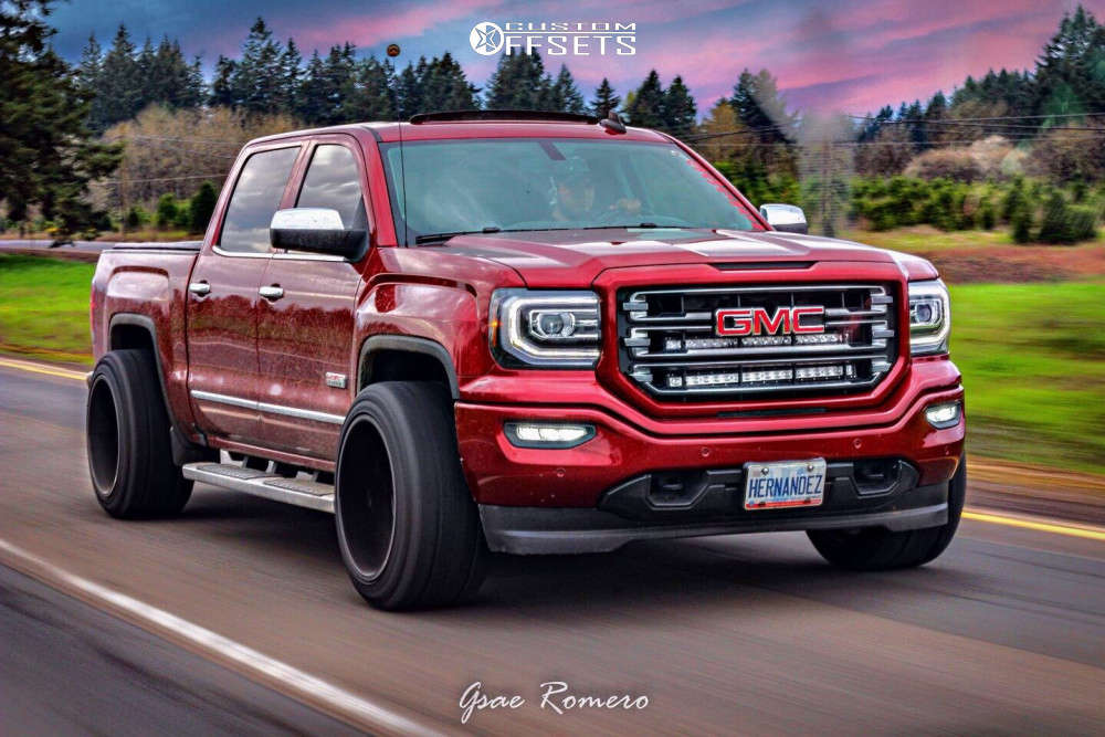 Tis 544bm 22x14 76 Black Milled 544bm Custom Offsets