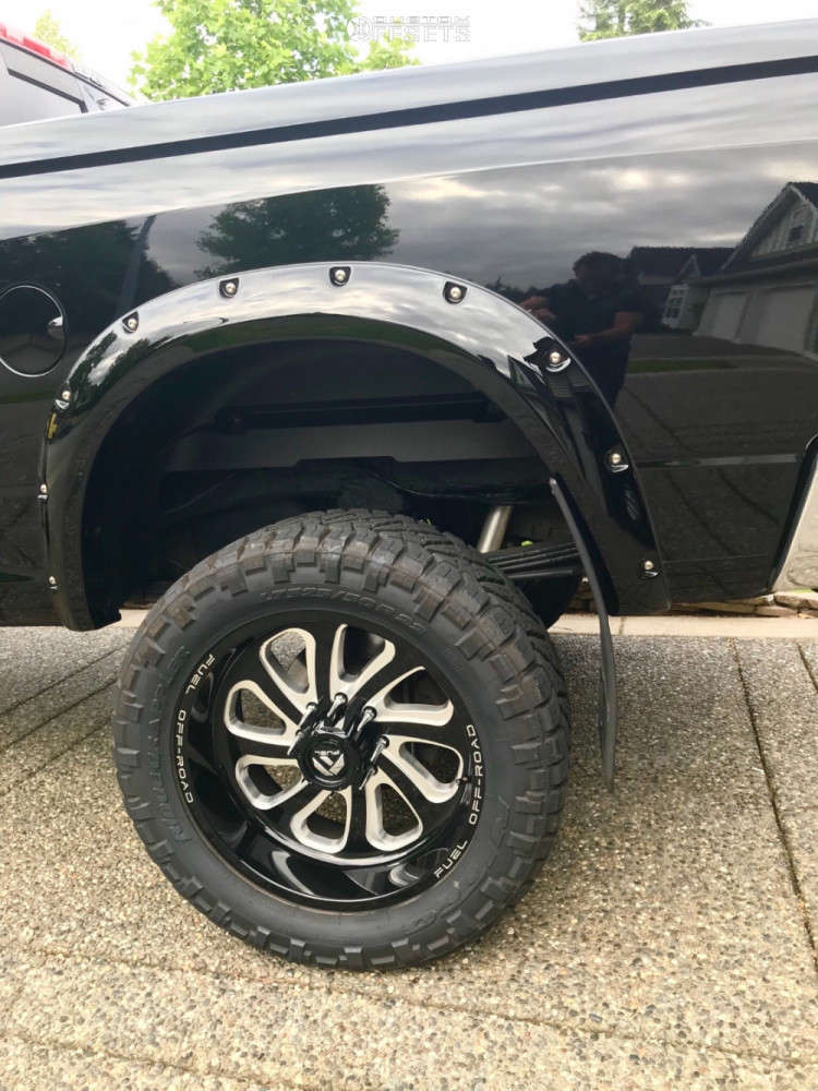 2012 Ram 3500 with 22x10 -18 Fuel Flow and 325/50R22 Nitto Ridge ...