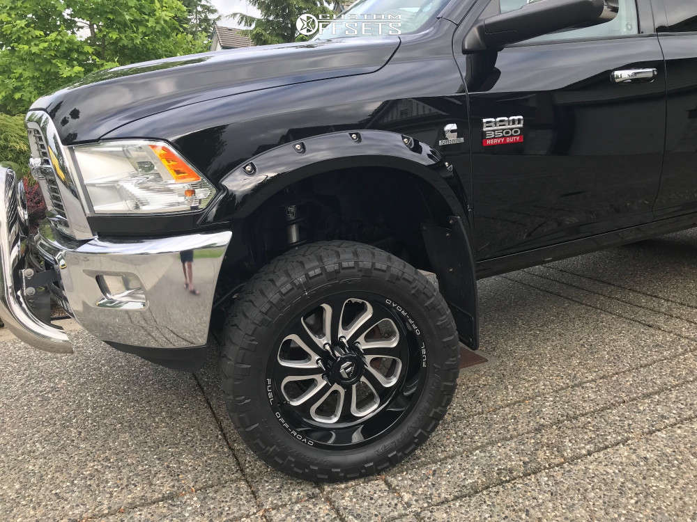 2012 Ram 3500 with 22x10 -18 Fuel Flow and 325/50R22 Nitto Ridge ...