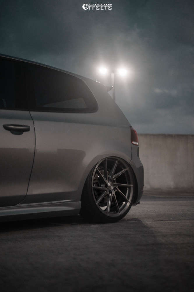 2010 Volkswagen GTI with 19x8.5 45 Stance Sf-01 and 225/35R19 Hankook ...