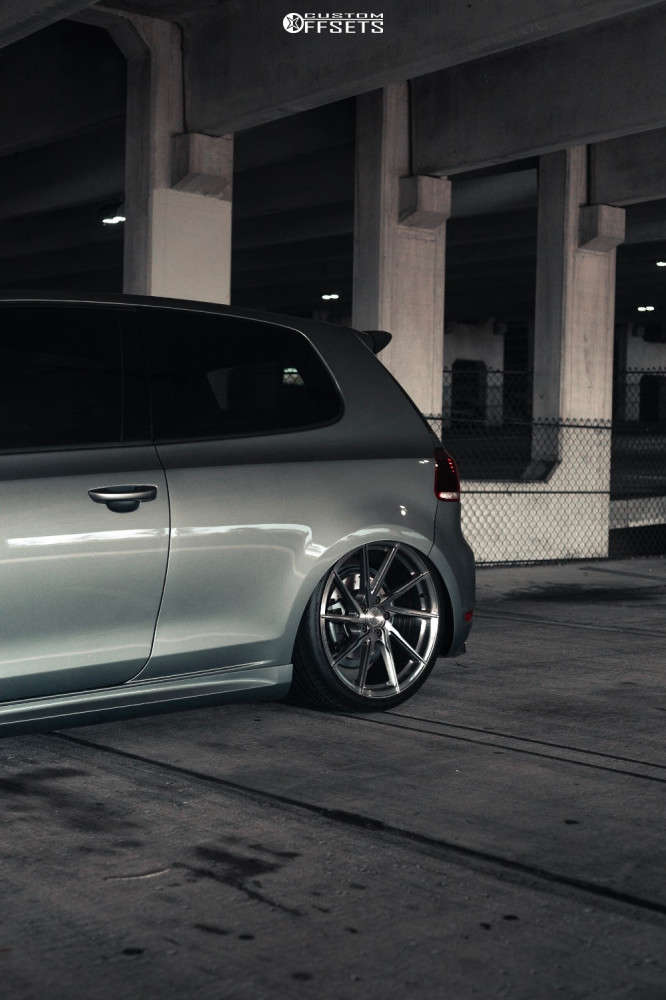2010 Volkswagen GTI with 19x8.5 45 Stance Sf-01 and 225/35R19 Hankook ...