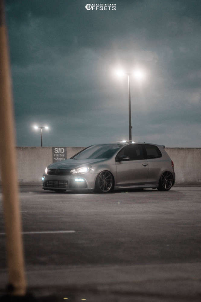 2010 Volkswagen GTI with 19x8.5 45 Stance Sf-01 and 225/35R19 Hankook ...