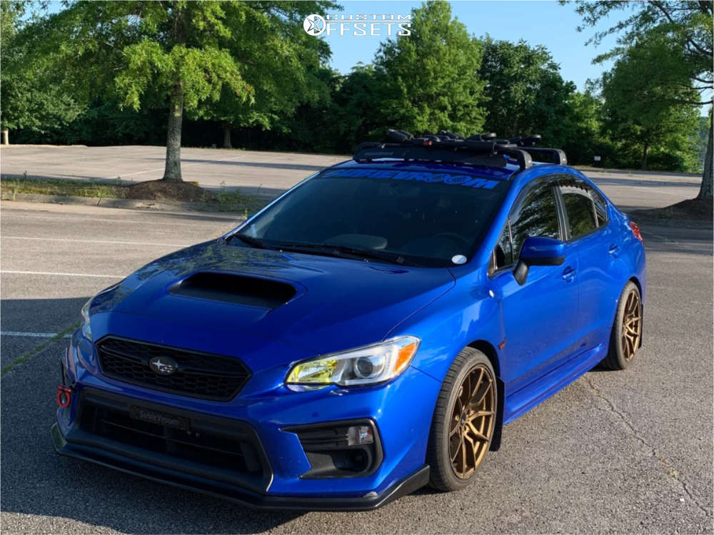 2018 Subaru WRX with 18x9.5 35 Option Lab R716 and 255/35R18