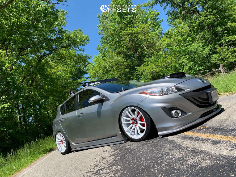 2012 Mazda MazdaSpeed3 with 18x8.5 32 MST Mt33 and 225/40R18 Geo