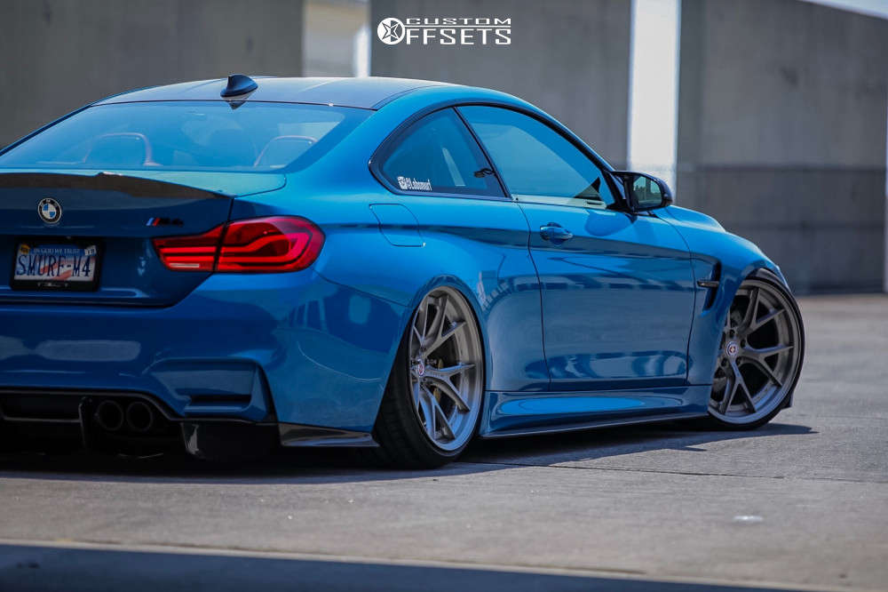 2015 BMW M4 with 20x10 22 HRE S101 and 265/30R20 Michelin Pilot Sport
