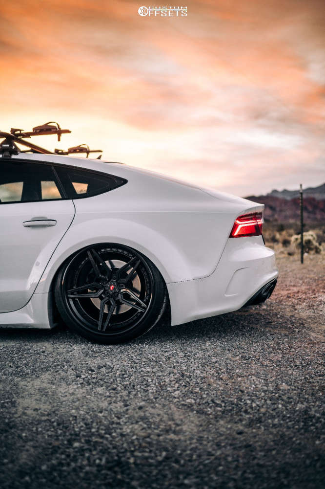 2017 Audi S7 with 21x10.5 18 Vossen MX1 3 Piece and 285/30R21
