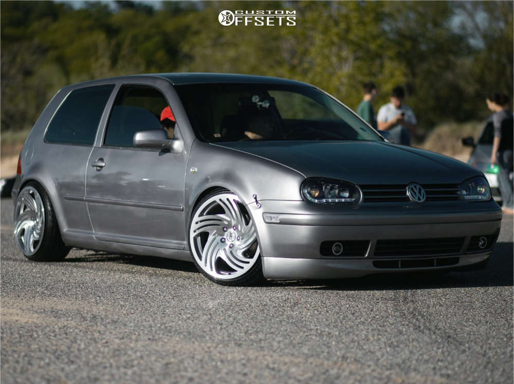 2003 Volkswagen GTI with 18x9.5 35 WatercooledIND Sb10 and 215
