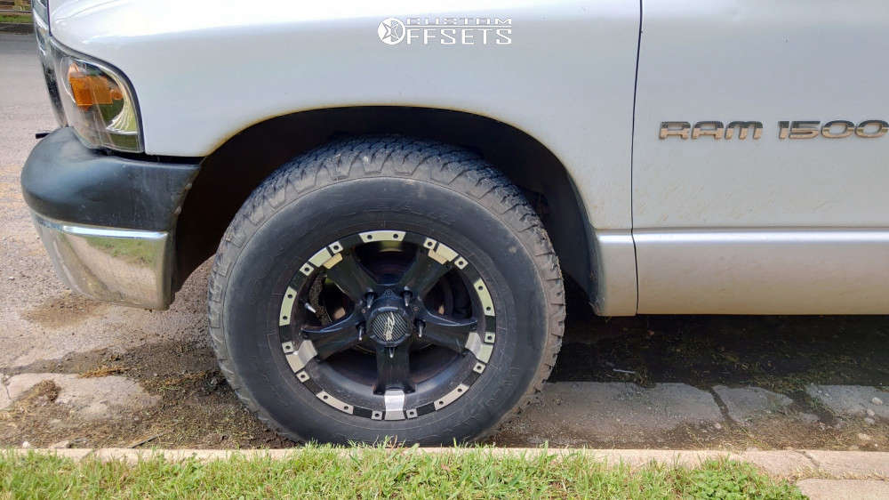 2003 Dodge Ram 1500 with 17x9 18 MB Wheels Chaos and 265/70R17 Goodyear ...