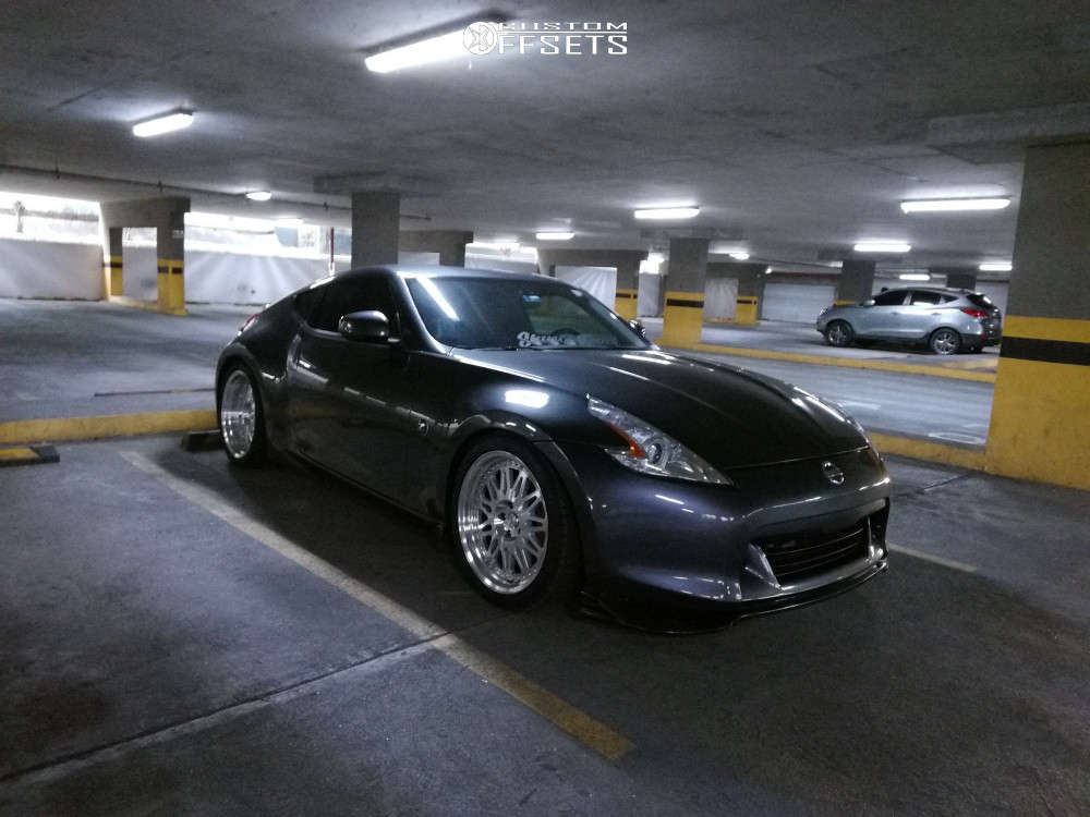 2010 Nissan 370Z with 19x9.5 22 Varrstoen Mk4 and 275/35R19 Continental
