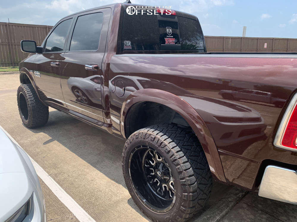2015 Ram 1500 with 22x12 -44 Fuel Stroke and 325/50R22 Nitto Ridge ...