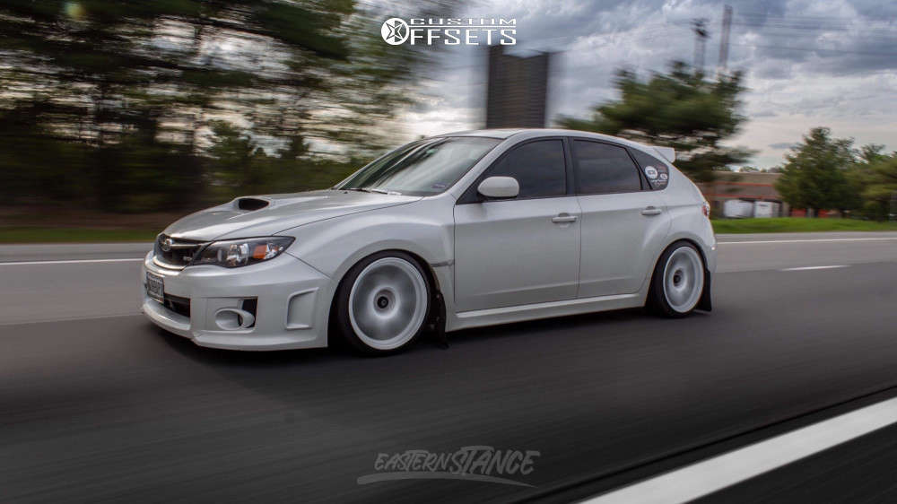 2011 Subaru WRX with 18x9 25 Cosmis Racing Mr7 and 225/35R18