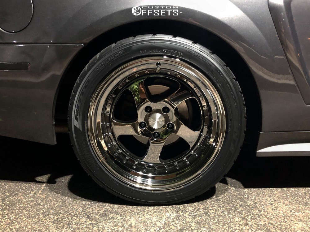 2004 Ford Mustang with 18x9.5 22 ESR Sr02 and 265/35R18 Nitto Nt05 and ...