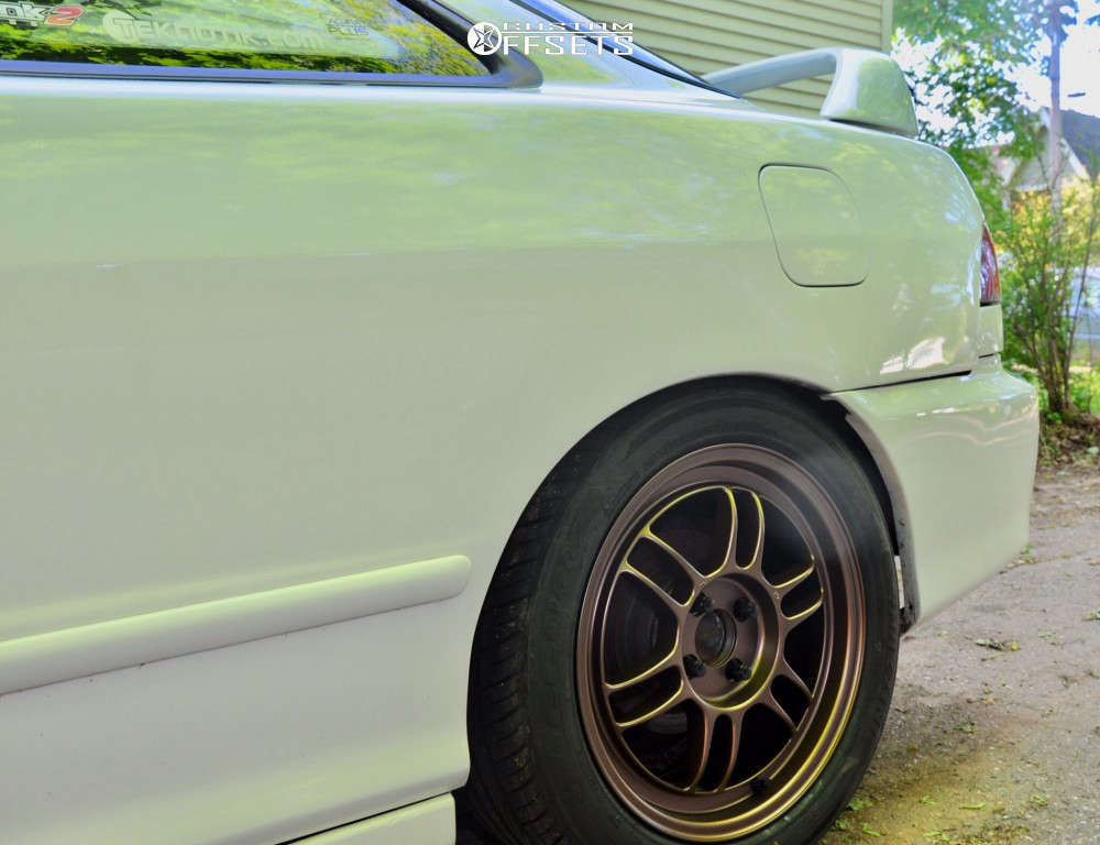 1998 Acura Integra with 16x7 43 Enkei RPF1 and 205/50R16 Mazzini