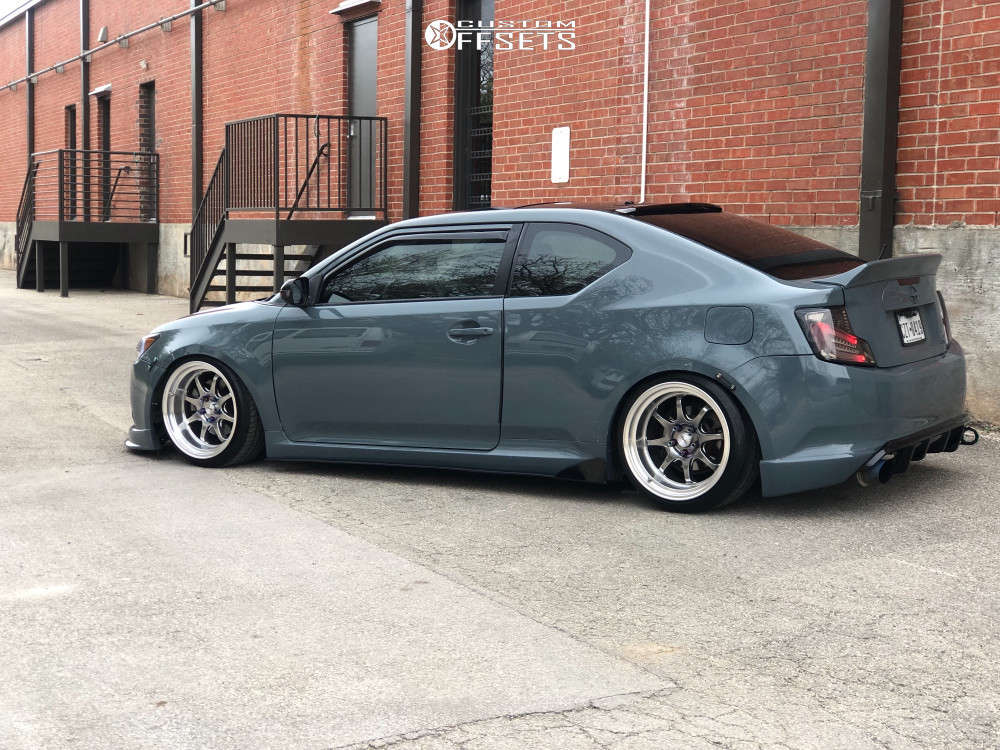 Scion Tc Racing 2012 Scion TC with 18x10.5 22 Circuit Performance Cp25 and 225/40R18 ...