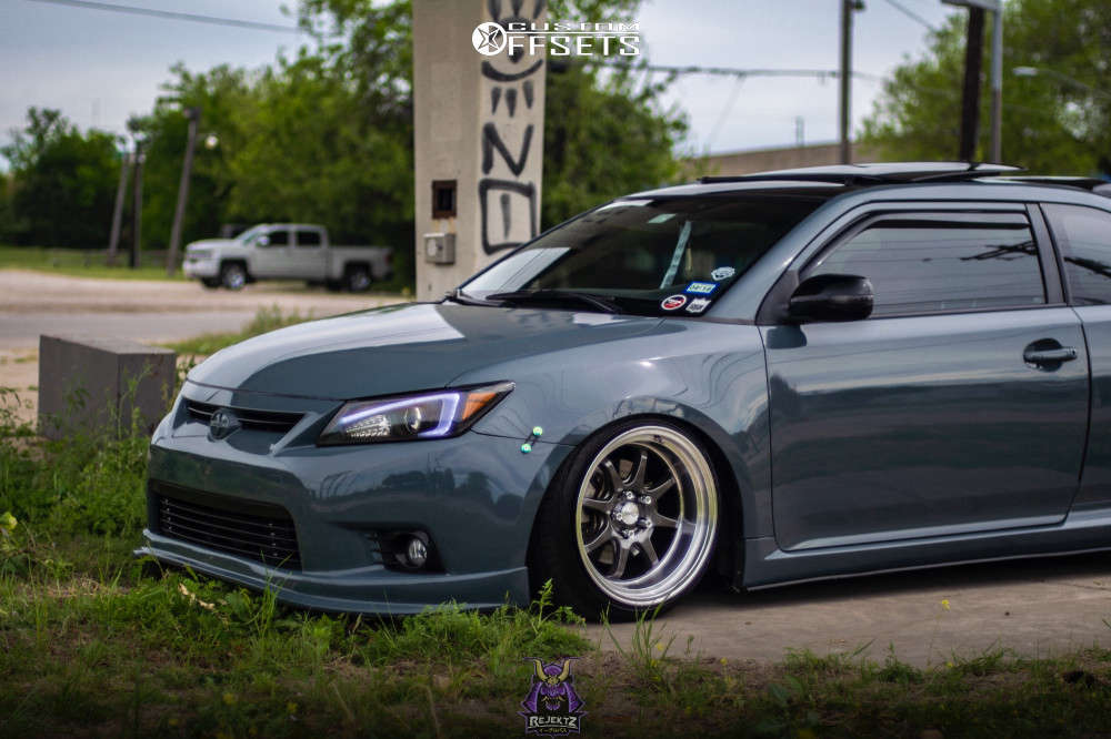 Scion Tc Racing 2012 Scion TC with 18x10.5 22 Circuit Performance Cp25 and 225/40R18 ...