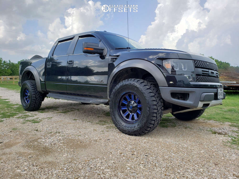 2012 Ford Raptor with 18x9 12 Fuel Hardline D646 and 35/12.5R18 Toyo
