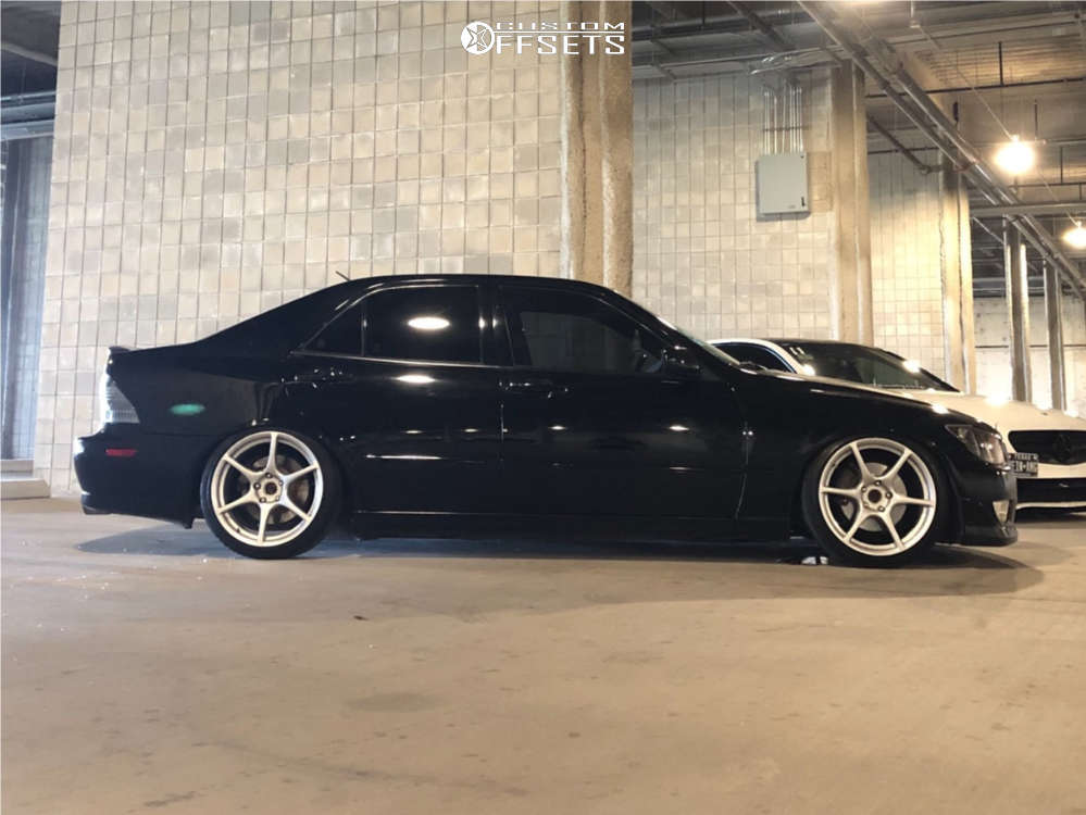 2002 Lexus IS300 with 18x9 38 Great Company Grenade Gx-01