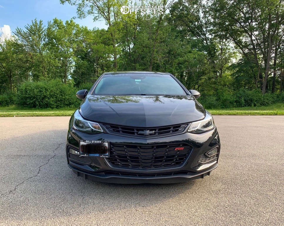 2016 Chevrolet Cruze with 18x8.5 35 ESR Sr12 and 255/35R18 Falken Ziex ...