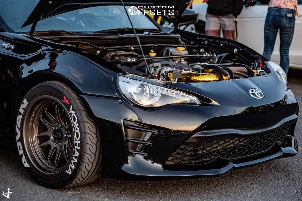 2014 Scion FR-S with 17x9 5 Cosmis Racing XT-206R and 255/45R17