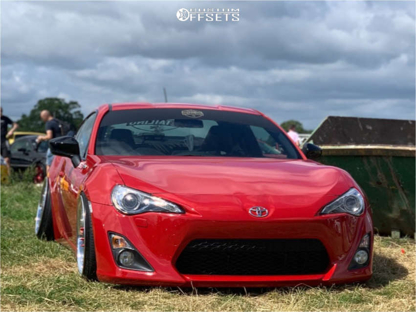 2013 Toyota 86 with 18x9 15 Work Vs Xx and 205/40R18 Nankang As-1