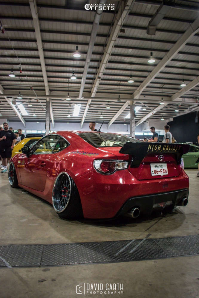 2013 Toyota 86 with 18x9 15 Work Vs Xx and 205/40R18 Nankang As-1