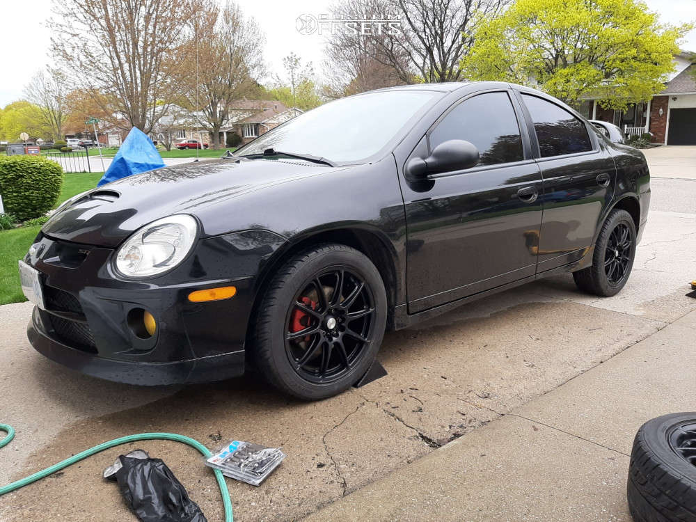 2004 Dodge Neon with 17x7 45 Konig Control and 215/45R17 Firestone Indy ...
