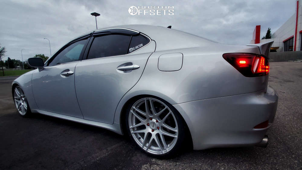 2012 Lexus IS350 with 19x8 38 Klasse Motorsports Apex and 235/35R19