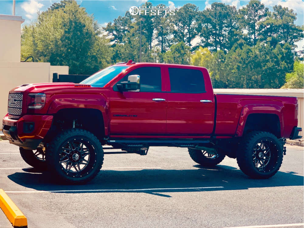 2019 GMC Sierra 2500 HD with 24x14 76 Hostile Sprocket and 38/15.5R24